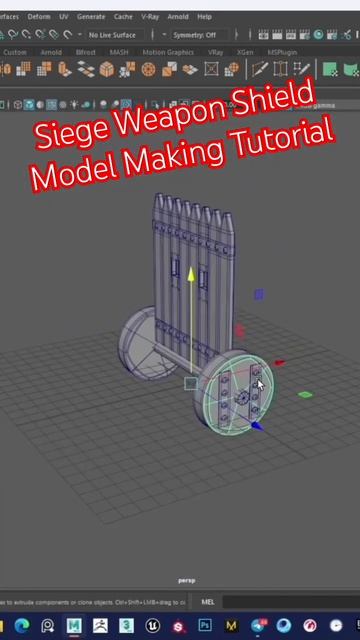 #Autodesk Maya / Siege Weapon Shield Model Making Tutorial #maya #3dmodeling #substance смотреть онлайн
