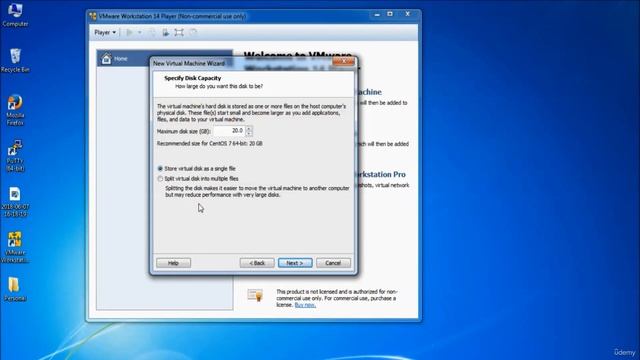 260 - Create VM On VMWare Player