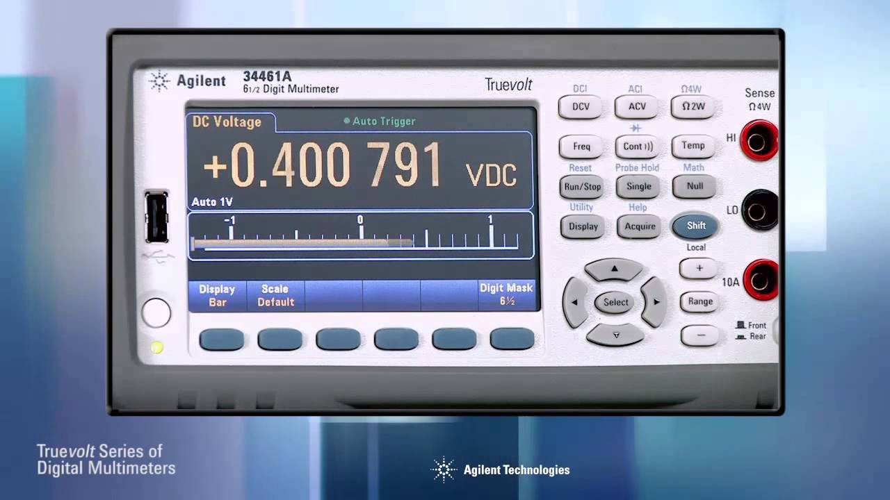 Truevolt Digital Multimeters Introducing The 34460A And 34461A Video Demonstration
