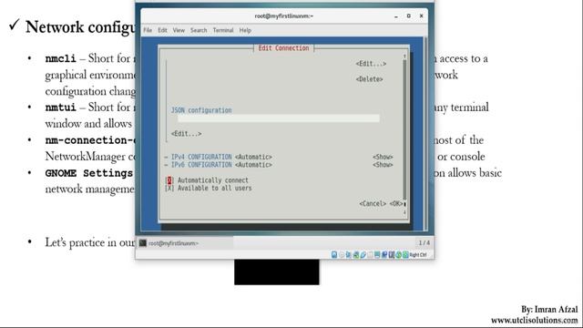 147 - New Network Utilities nmtui nmcli nmconnectioneditor and GNOME Settings смотреть онлайн