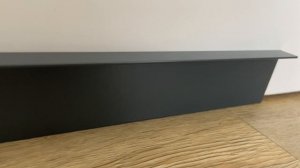 Плинтус Г-образный из алюминия для гипсокартона 40x13 мм Антрацит матовый