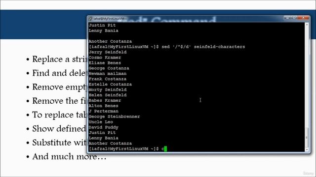 89 - sed Command смотреть онлайн