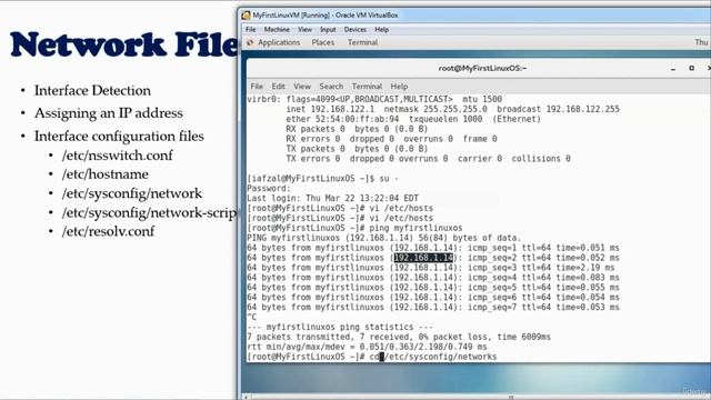 144 - Network Files and Commands ping ifconfig ifup ifdown netstat tcpdump смотреть онлайн