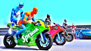 Мультики про мотоциклы - Супер гонки на мотоциклах - Мультики для мальчиков Мультики про супергероев
