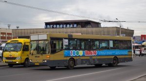 Автобус Mercedes-Benz O405 (АВ 912 22). Покатушки по Барнаулу. / Ride on the Mercedes-Benz O405 bus