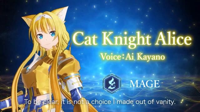 Sword Art Online: Fractured Daydream - Official Cat Alice Character Trailer