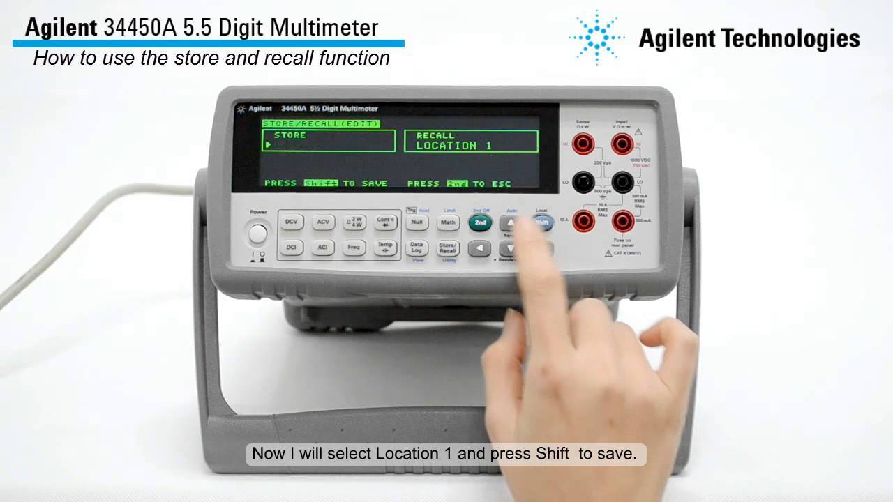 Digital Multimeter, 34450A 5 ½ digit _ Store and Recall Function смотреть онлайн