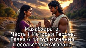 34. Махабхарата. Часть 1. История Героев. Глава 6. 13 год изгнания. Посольство Бхагавана.