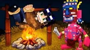 ПЛЕМЯ ДИКАРЕЙ НА ЗОМБИ ОСТРОВЕ ДЕНЬ 8-ЗОМБИ АПОКАЛИПСИС В МАЙНКРАФТ