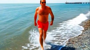 Море вечером.Отдыхаем с Рыжиком .Ялта в конце июля