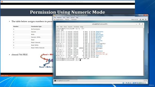 61 - File Permissions Using Numeric Mode смотреть онлайн