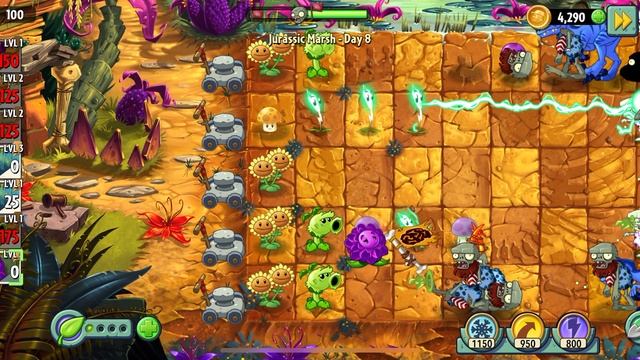 Растения против зомби, каменный век день 8 смотреть онлайн