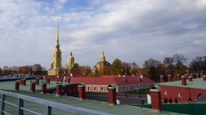 Санкт-Петербург. Прогулки по Петропавловской крепости. Виды с крепостной стены.