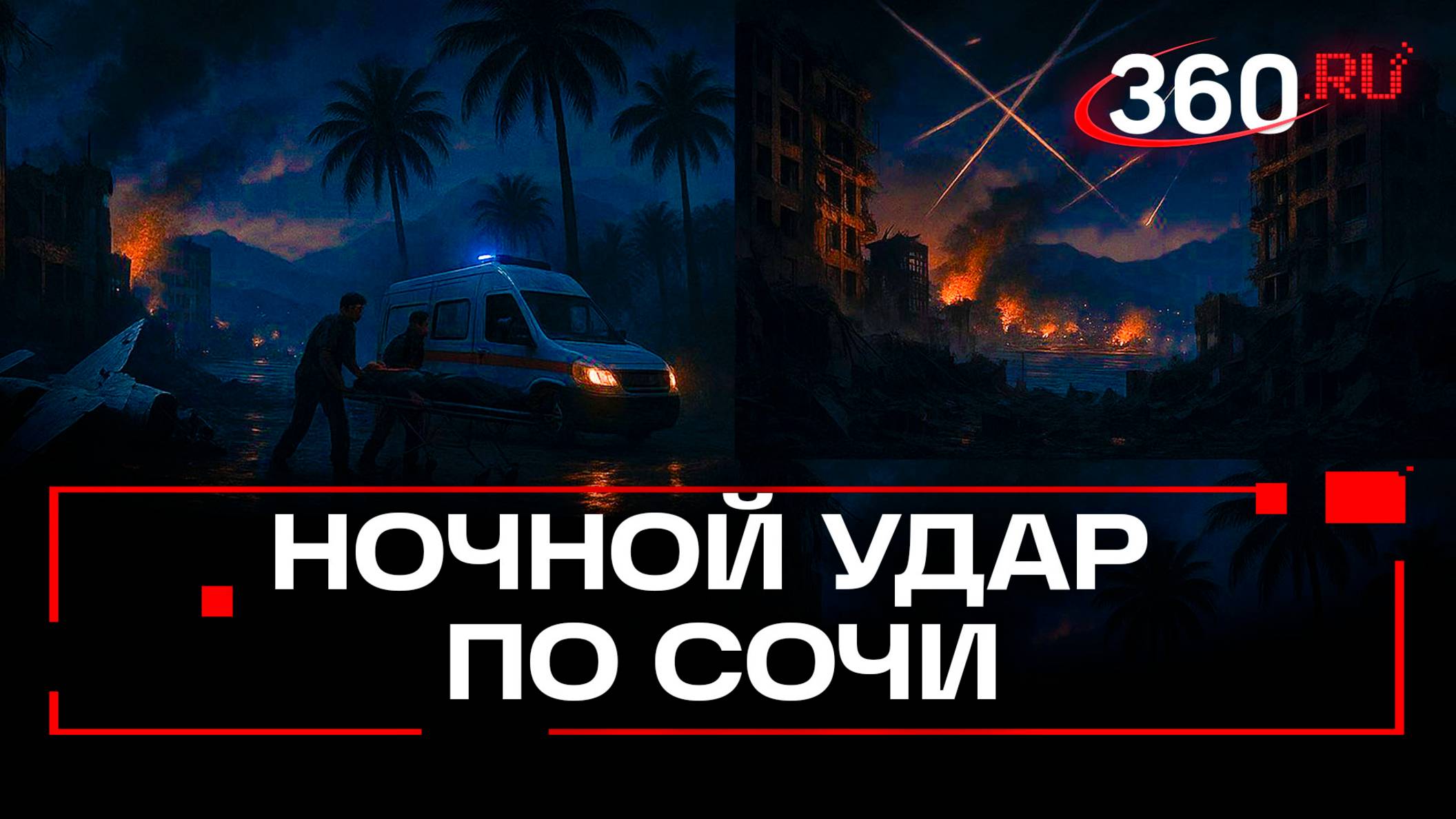 Ночная атака украинских БПЛА на Сочи - 4 погибли, 11 ранены смотреть онлайн