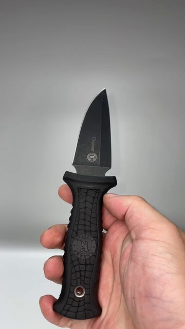 Нож Страж Кизляр б/с, сталь черный AUS-8, рукоять эластрон черный