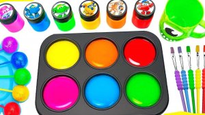 Мультики для Детей. Как сделать яркме цветные лепешки. Мультики залипалки для малышам