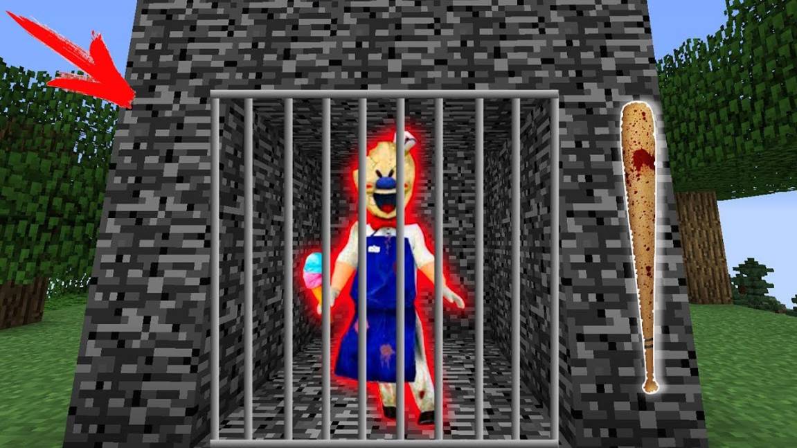 ПОЙМАЛ В ЛОВУШКУ МОРОЖЕНЩИКА В НОВОЙ ТЮРЬМЕ БАБКИ ГРЕННИ В МАЙНКРАФТ смотреть онлайн