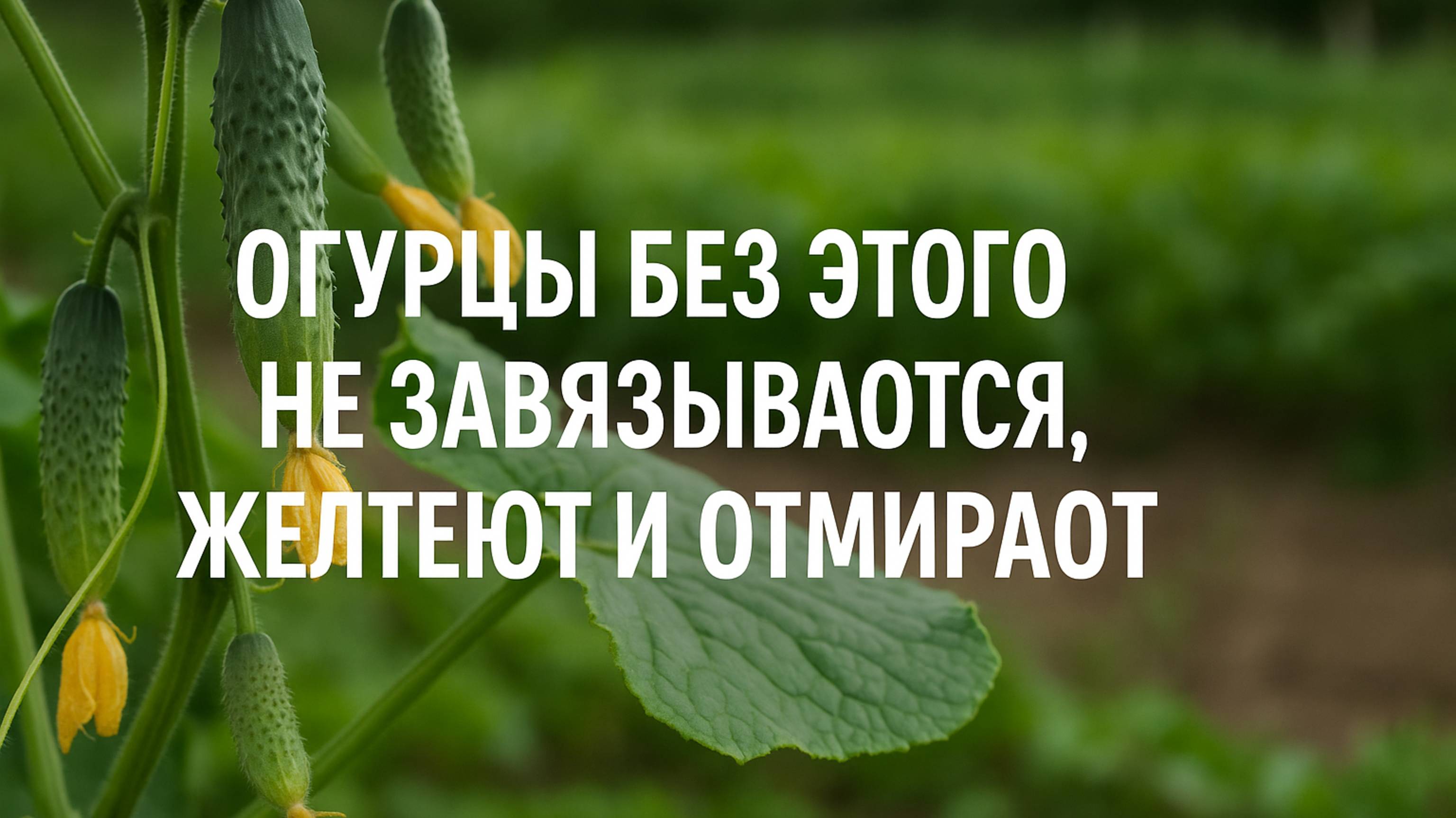 Огурцы без этого не завязываются, желтеют и отмирают! 🥒⚠️💛🧪