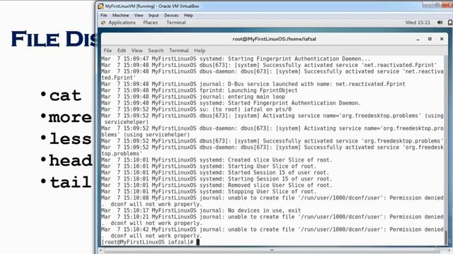 71 - File Display Commands cat less more head tail смотреть онлайн