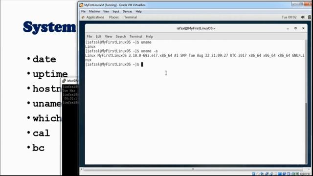 97 - System Utility Commands date uptime hostname uname which cal bc смотреть онлайн