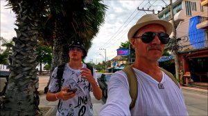 Паттайя. Идем по улице Тапрая  до улицы Джомтьен. Гуляем. Пляж Джомтьена - Донгтан. Таиланд