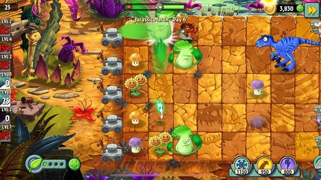 Растения против зомби, каменный век день 6 смотреть онлайн