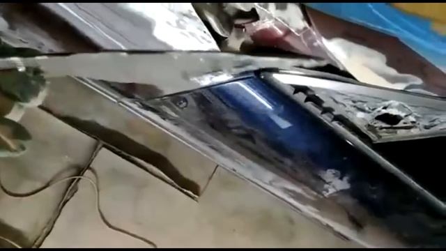 Mercedes-Benz W221. Ремонт крыла и двери автомобиля.