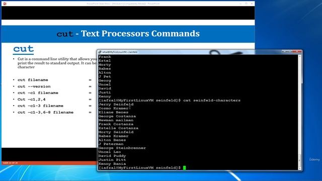 73 - cut Text Processors Commands смотреть онлайн