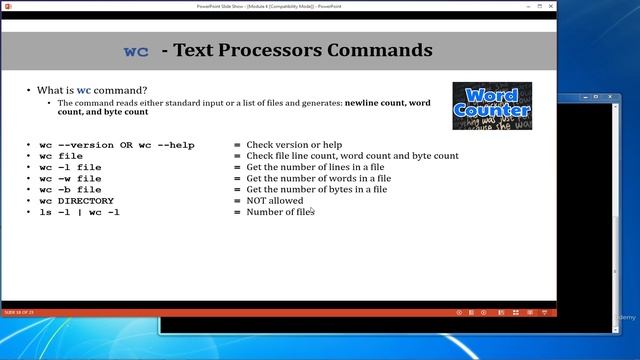 77 - wc Text Processors Commands смотреть онлайн