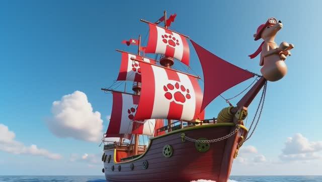 Щенячий патруль день пиратов! Скай, Гончик, Маршал, Крепыш! смотреть онлайн