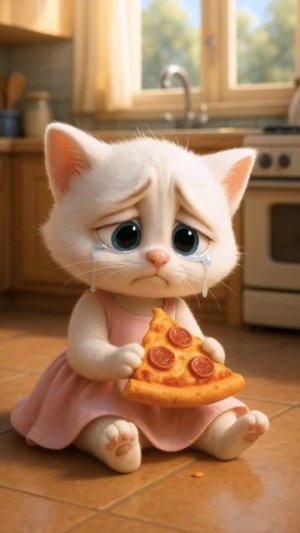 Кошечку бросили с няней к сожалению