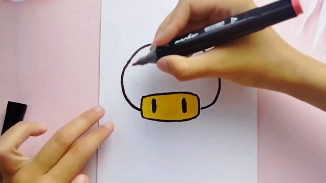 Как нарисовать Супергриб из Марио. Арттерапия