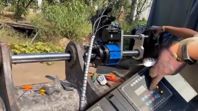 20250725 - S Power - portable line boring machine installation process (360p) смотреть онлайн