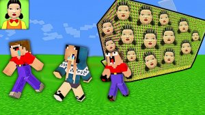 2 НУБА И ДЕВУШКА ПРО ПРОТИВ ЦУНАМИ ИГРА В КАЛЬМАРА 3 СЕЗОН В МАЙНКРАФТ