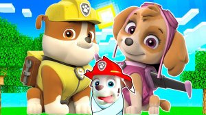 У СЕМЬЯ ЩЕНЯЧИЙ ПАТРУЛЬ РОДИЛСЯ РЕБЕНОК В МАЙНКРАФТ