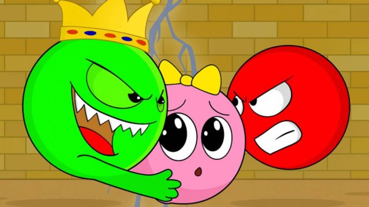 Мультфильм: Красный Шарик Против Зеленого Короля — СПАСАЕТ СВОЮ ДЕВУШКУ! 🎮❤️