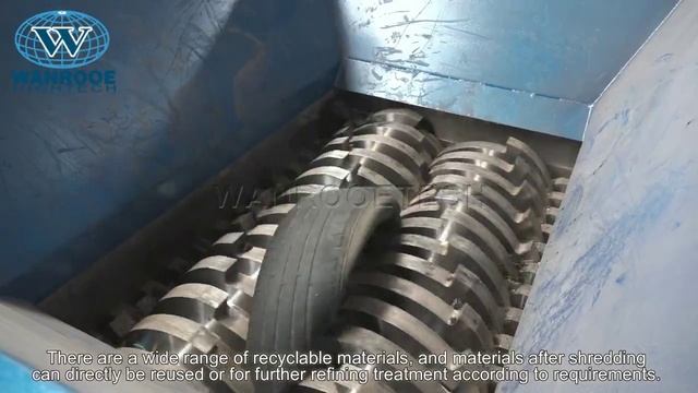 Двухвальный шредер для измельчения автомобильных шин смотреть онлайн