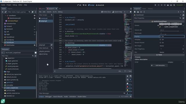 7.4. Implementing Sounds in Godot смотреть онлайн