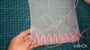 Сумочка,,Пепел розы'' ,вышитая пряжей