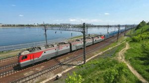 Поезда России: грузовые и пассажирские поезда РЖД в Иркутске летом 2025 | Транссиб