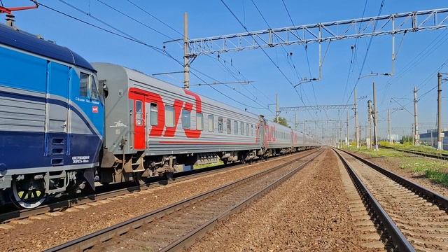 Электровоз ЧС6-028 с поездом 197 СПб - Москва