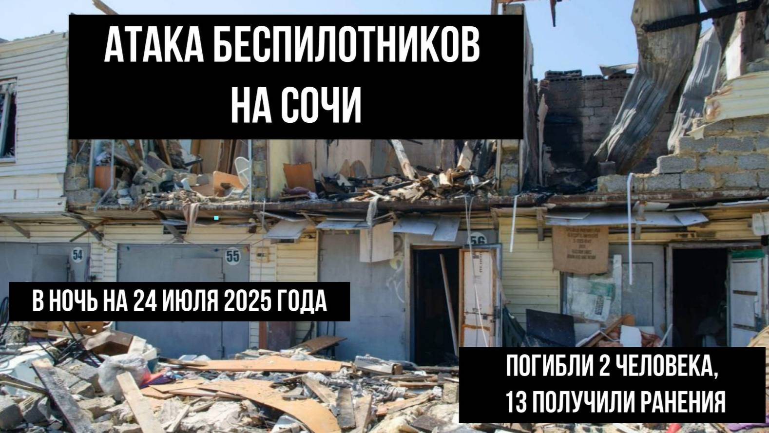 Атака беспилотников на Сочи в ночь на 24 июля 2025 года, погибли две женщины смотреть онлайн
