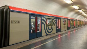 Москва. Поездка на метро-поезде Москва-2019 по Калужской-Рижской линии