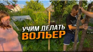 Учим Витю делать вольер для собак. Уборка дома. Обучение необычной семьи.