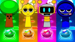 ОБЫЧНЫЕ СПРУНКИ VS НОВЫХ СПРУНКЕ 178 уровень | МУЛЬТФИЛЬМЫ SPRUNKI в Tiles Hop