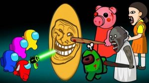 Среди нас против бабушки, Зомби, Хрюши в игре Марио / AMONG