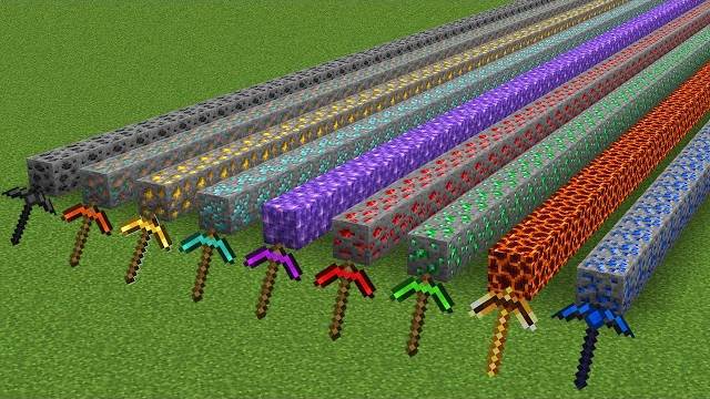 Какая кирка быстрее в Minecraft?