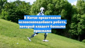 В Китае представили человекоподобного робота, который владеет боевыми приемами