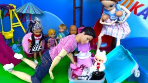 ГОРШОК ИЛИ ЛАБУБУ🤔 Кого берем в путешествие? Катя и Макс веселая семейка! Куклы Барби ВИДЕО истори