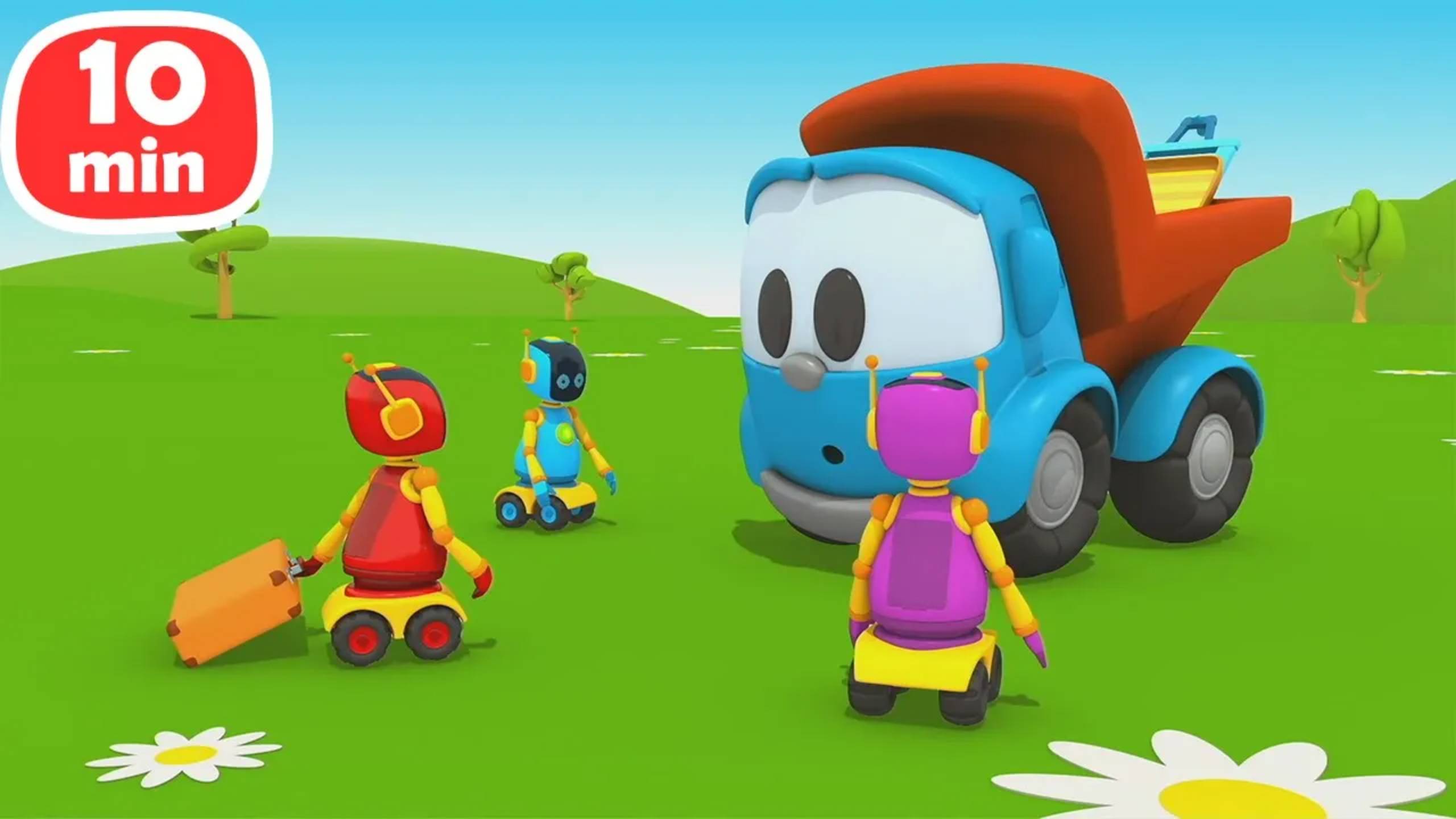 Грузовичок Лева спасает путешествие и строит мега-парковку! смотреть онлайн